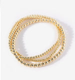 Bracelets | Gold + Silver Beaded