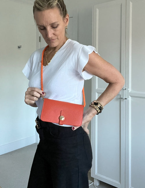 Large Leather Wallet | Fancy Strap