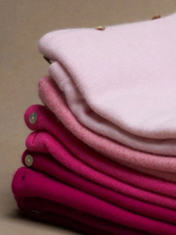 Cashmere Poncho Pale Pink | Powder Pink
