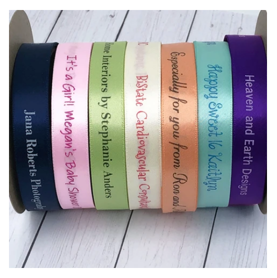Personalized Satin Ribbon 5 8