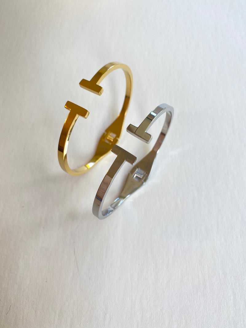Gold Hinged Bracelet | Tiffany