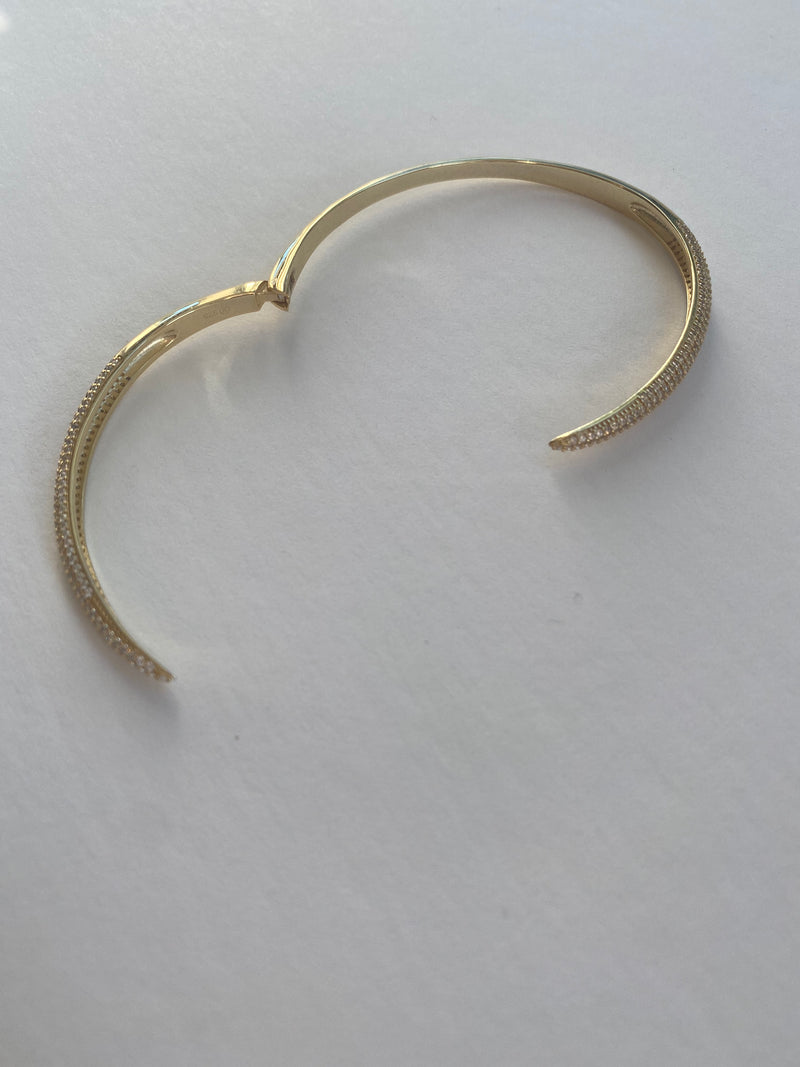 Gold Hinged Bracelet | Susannah