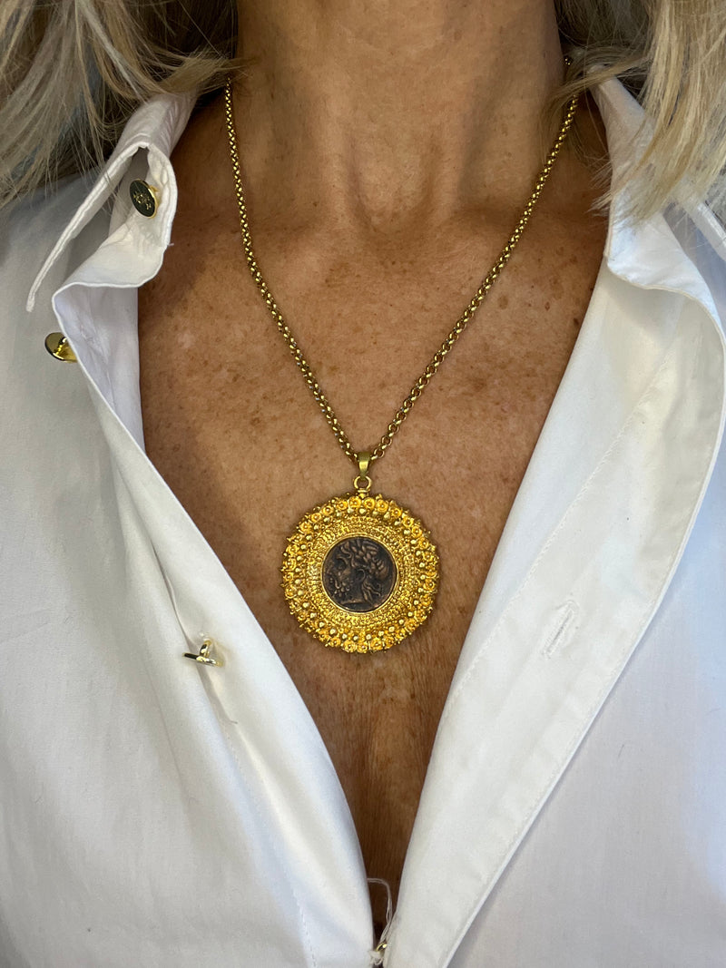 Italian Coin Necklace  | Bishop