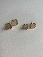Clover Earrings | Mother of Pearl + Gold