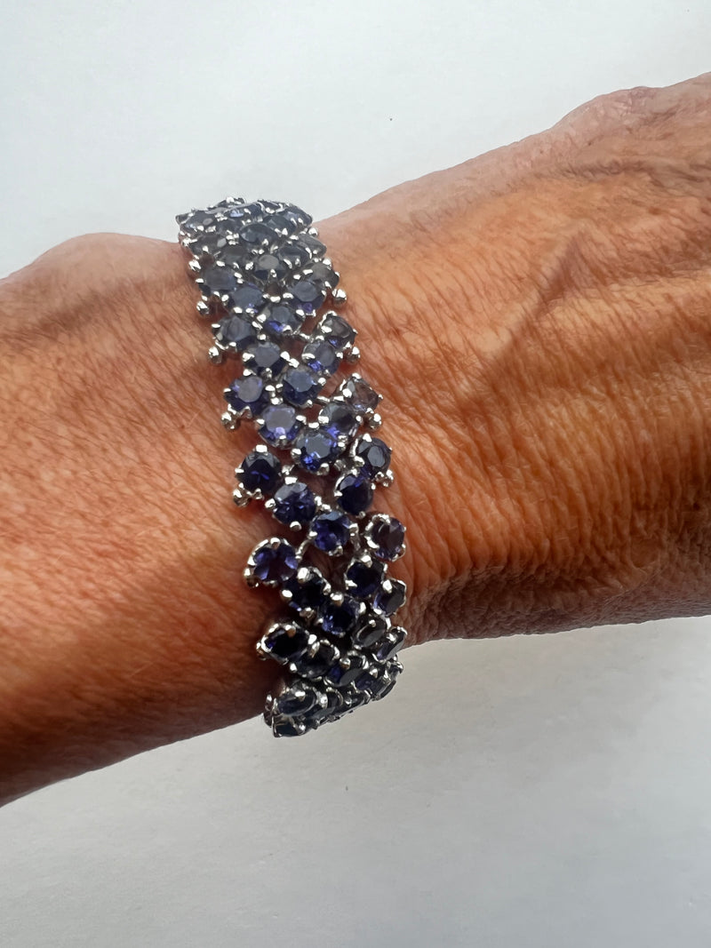 Iolite Cuff Bracelet