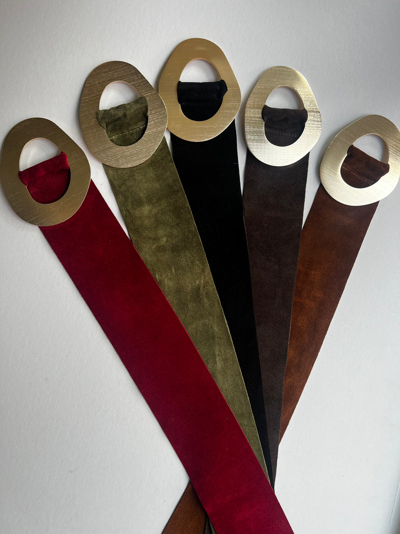 Italian Suede Belts | Shara
