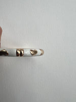 Enamel Bracelets | Gold + White