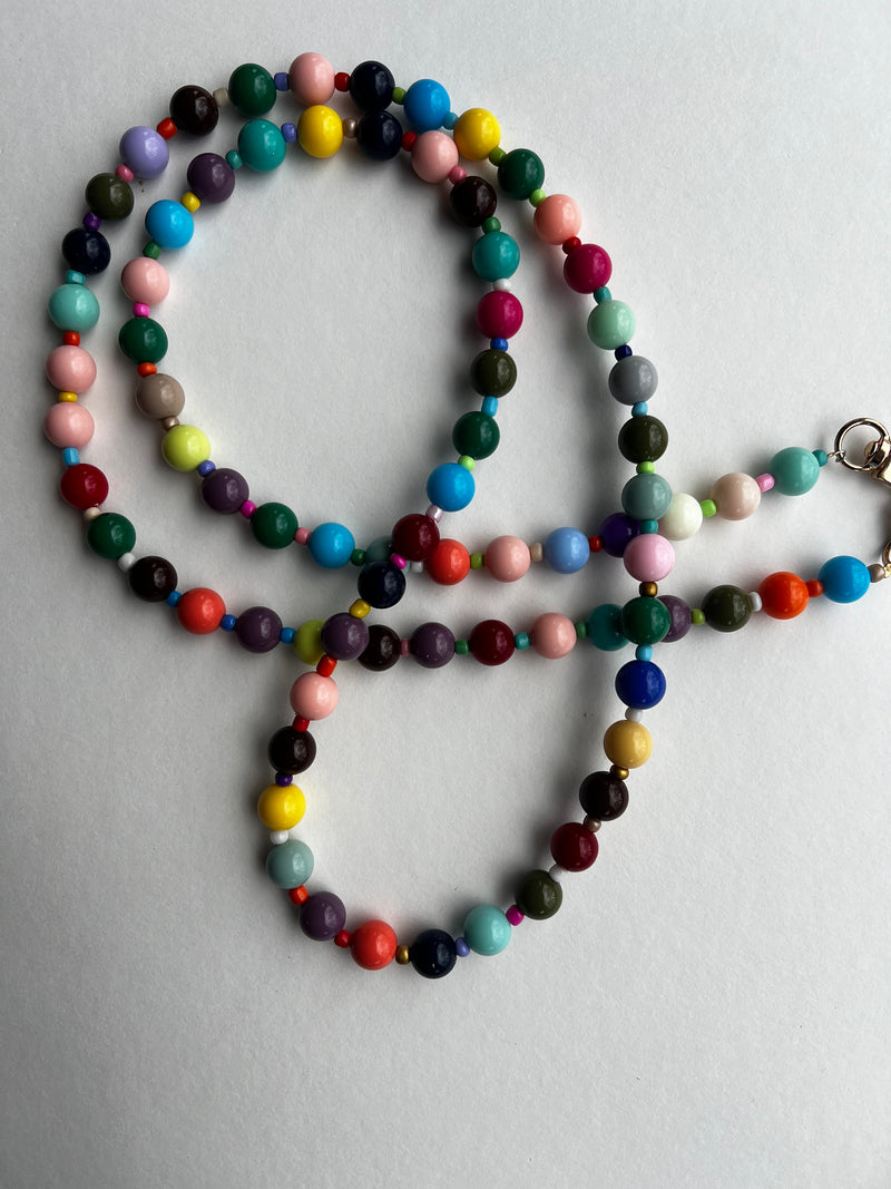 Italian Crossbody Cell Phone Strap | Resin Beads