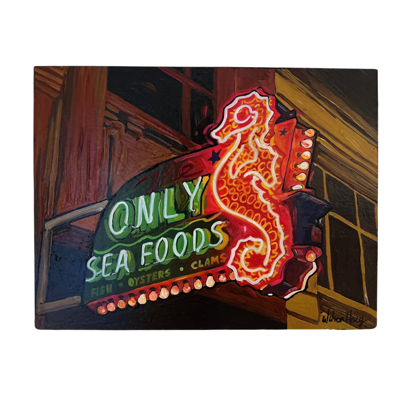 Only Seafoods Neon Sign