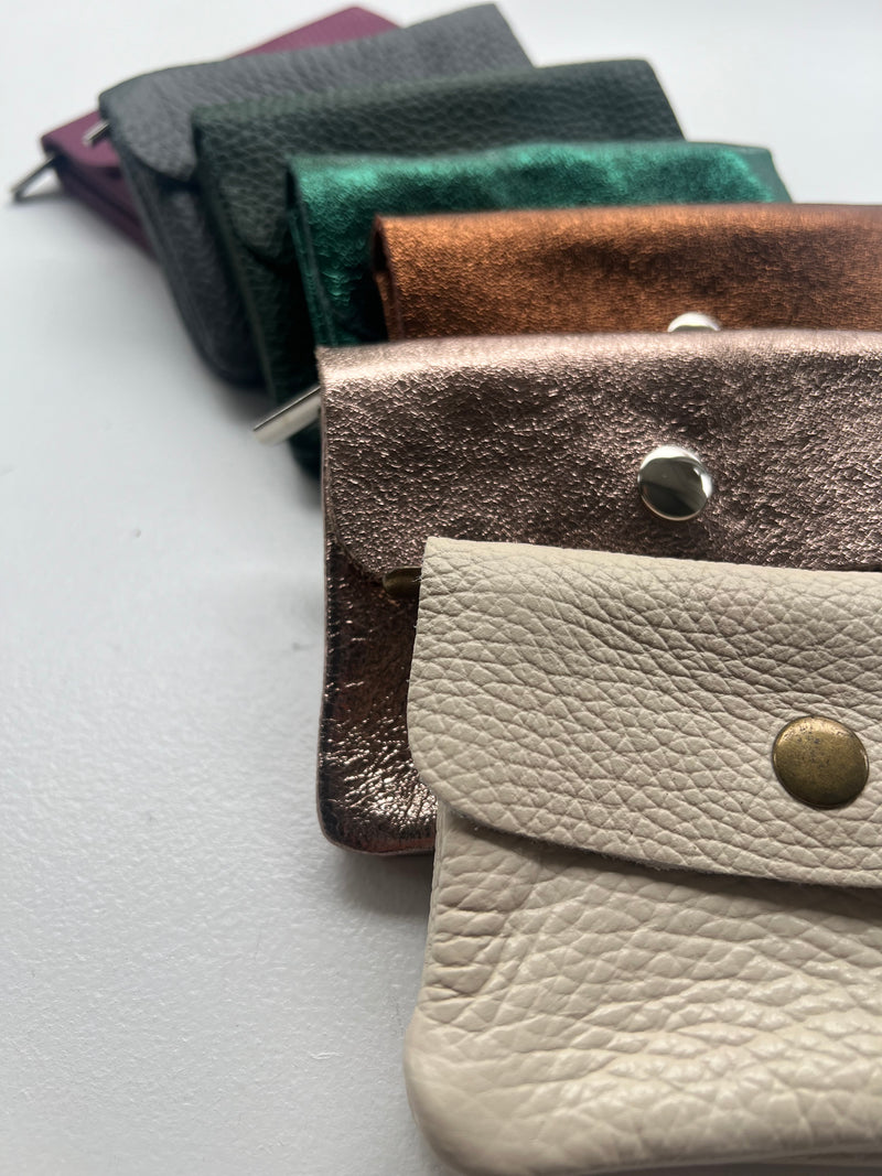 Mini Leather Snap Wallets | Mini Size