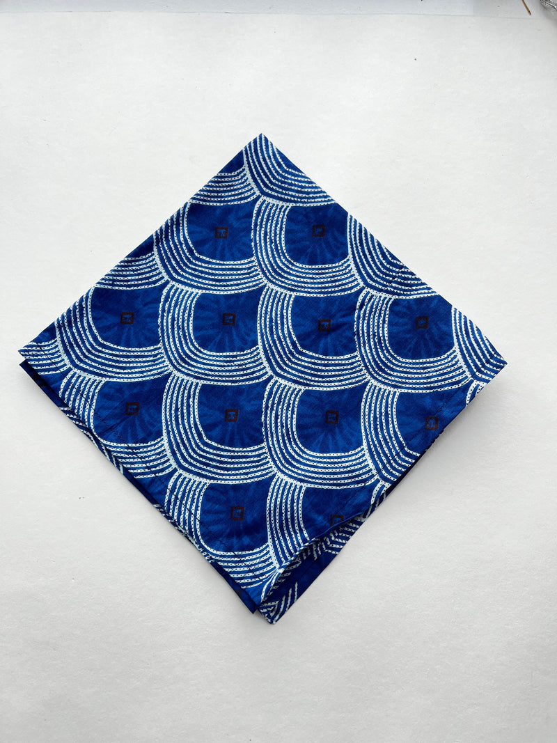 Set of Four Napkins | Blue Rainbow