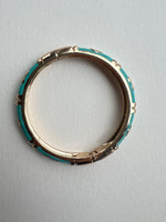 Enamel Bracelets | Gold + Turquoise