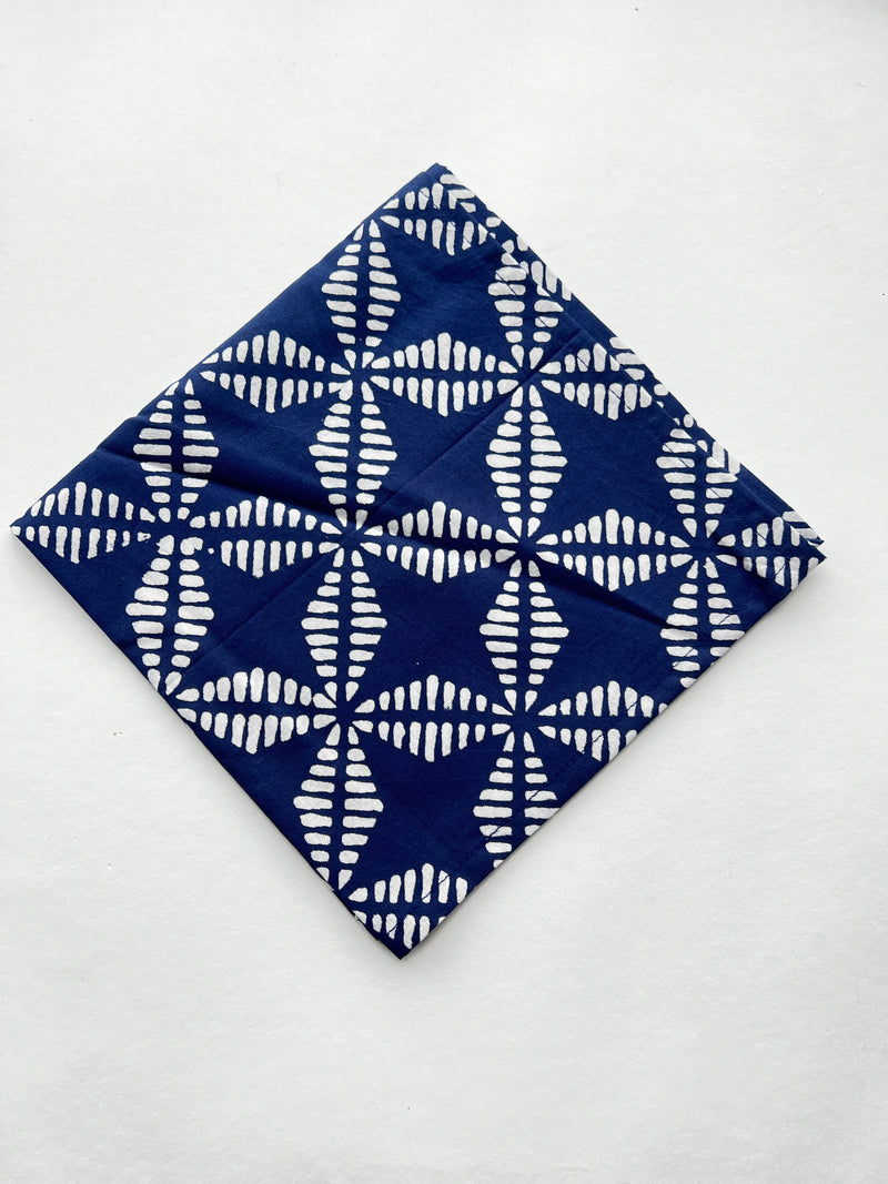 Set of Four Napkins | Navy Stars