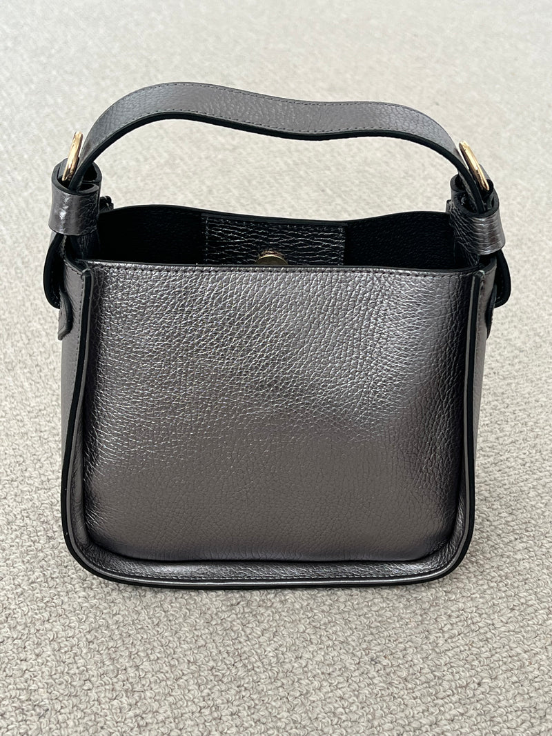 Structured Small Leather Tote | Norah