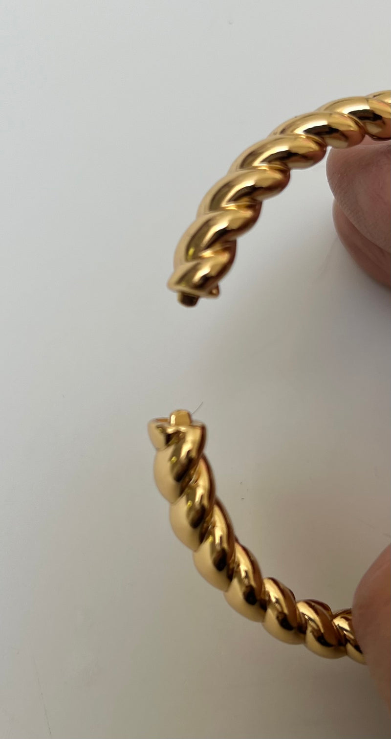 Chunky Gold Bracelet | Cable