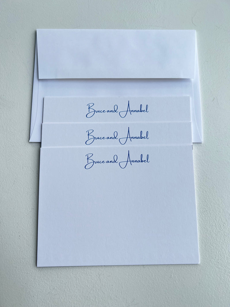 Stationery with Name Printed