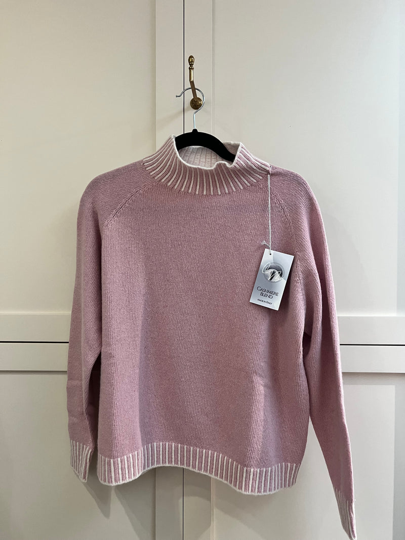 Cashmere Blend Mock Turtleneck