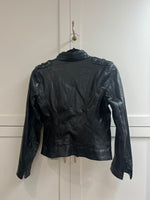 Ladies Black Leather Jacket