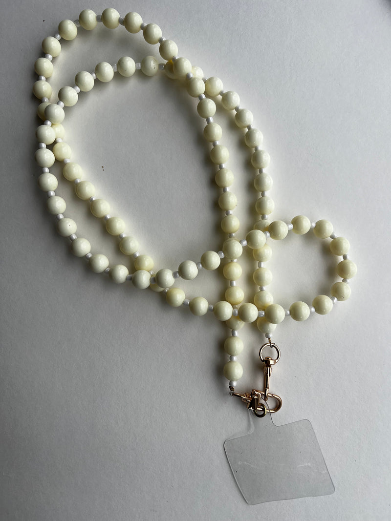 Italian Crossbody Cell Phone Strap | Resin Beads