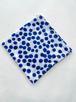 Set of Four Napkins | Blue Polka Dot