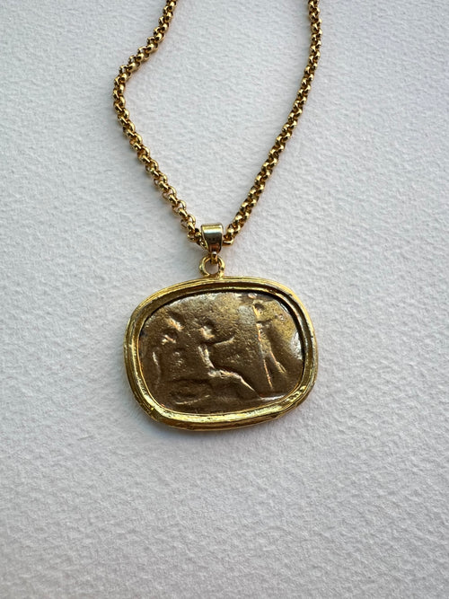 Italian Coin Necklace | Dark Pharoah
