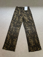Crystal Studded Leopard Jeans | Gigi
