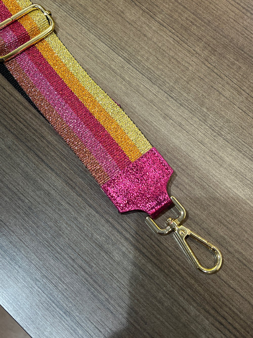 Purse Strap | Metallic Stripes