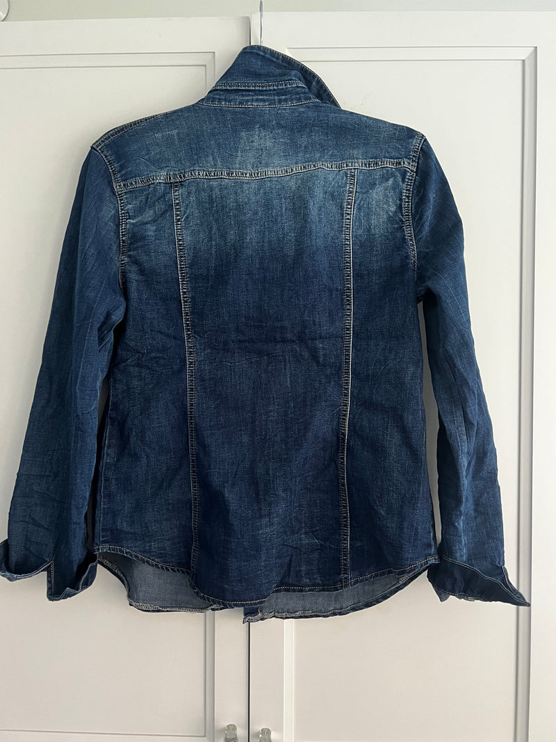 Italian Washed Denim Shirts | Cindy