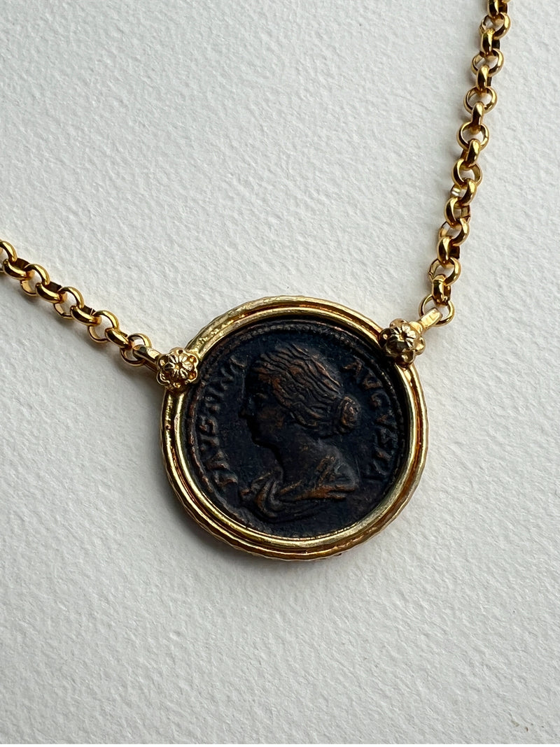 Italian Coin Necklace | Augustina