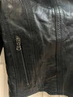 Ladies Black Leather Jacket