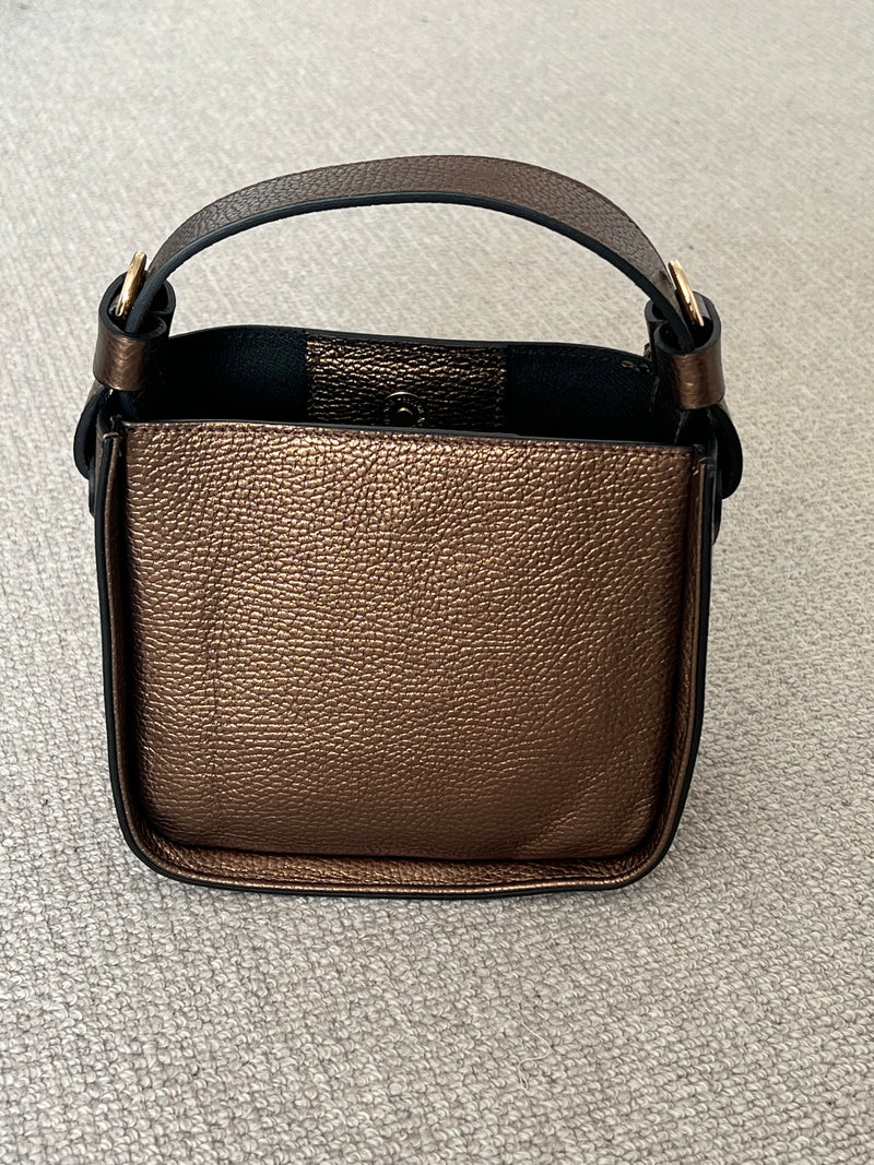 Structured Small Leather Tote | Norah
