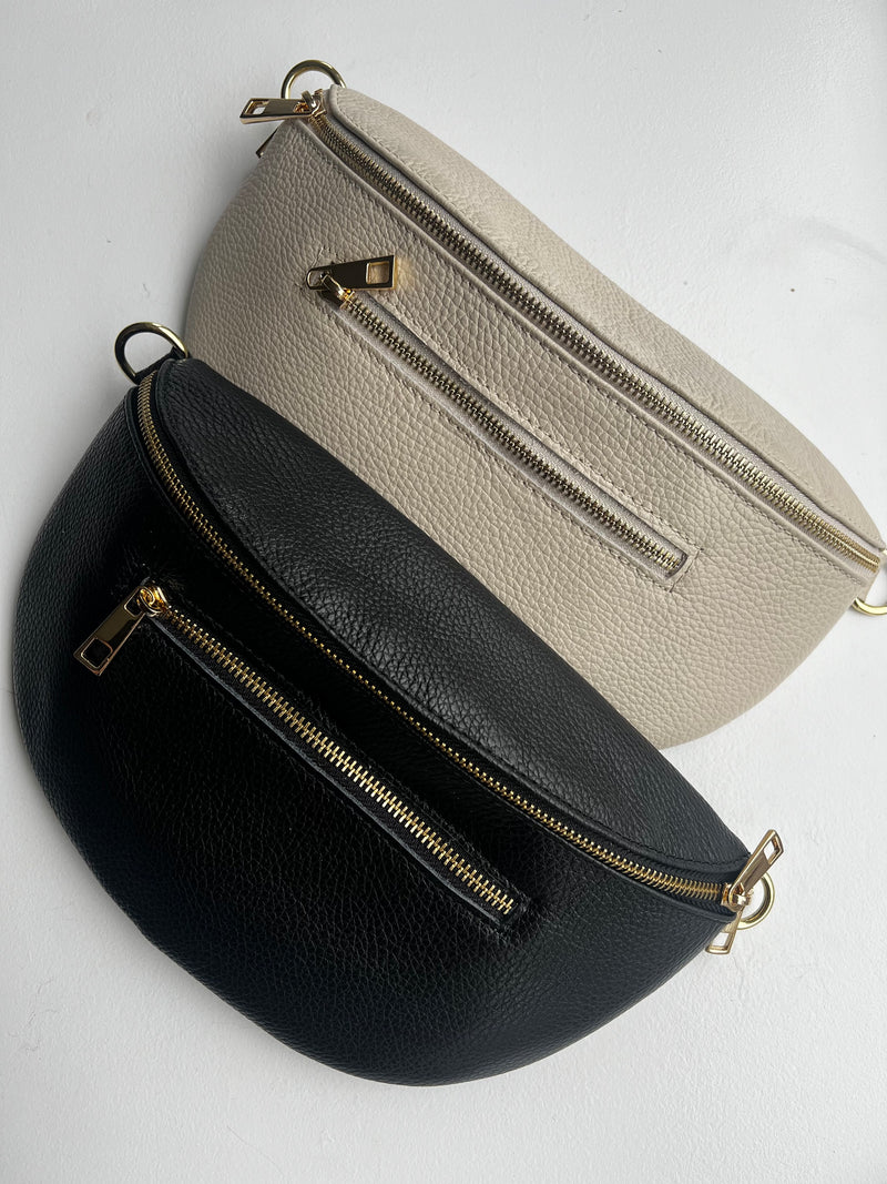 Leather Crossbody Fanny | Two Sizes