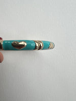 Enamel Bracelets | Gold + Turquoise