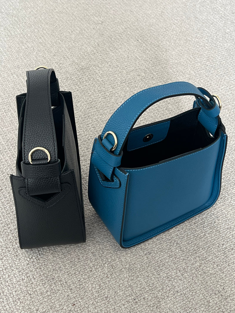 Structured Small Leather Tote | Norah