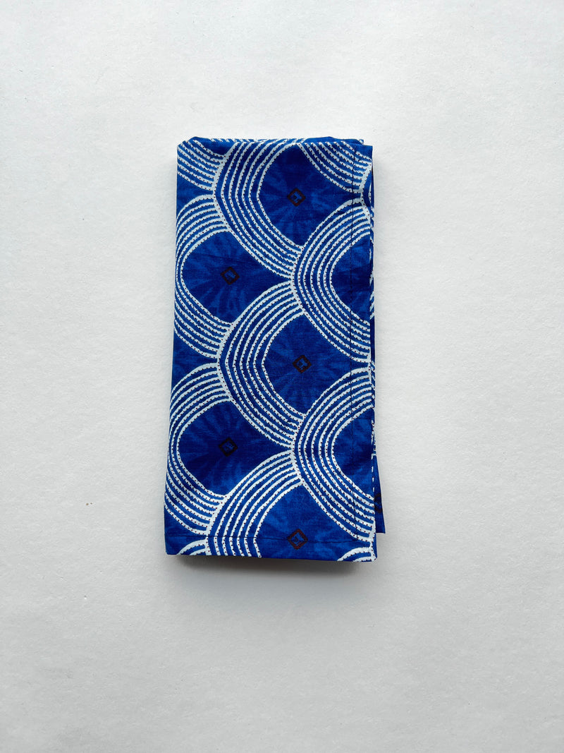Set of Four Napkins | Blue Rainbow