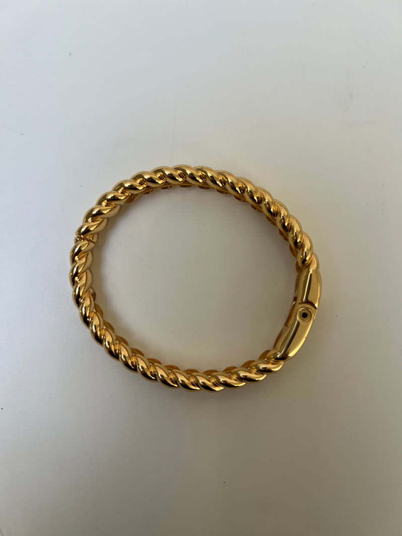 Chunky Gold Bracelet | Cable