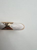 Enamel Bracelets | Gold + White