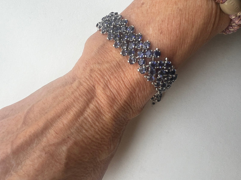 Iolite Cuff Bracelet