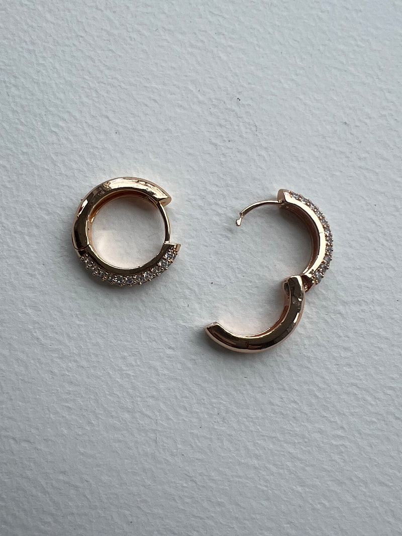 Pave Hoop Earrings | Eloisa