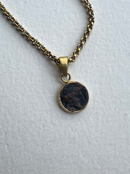 Italian Coin Necklace | Tiny