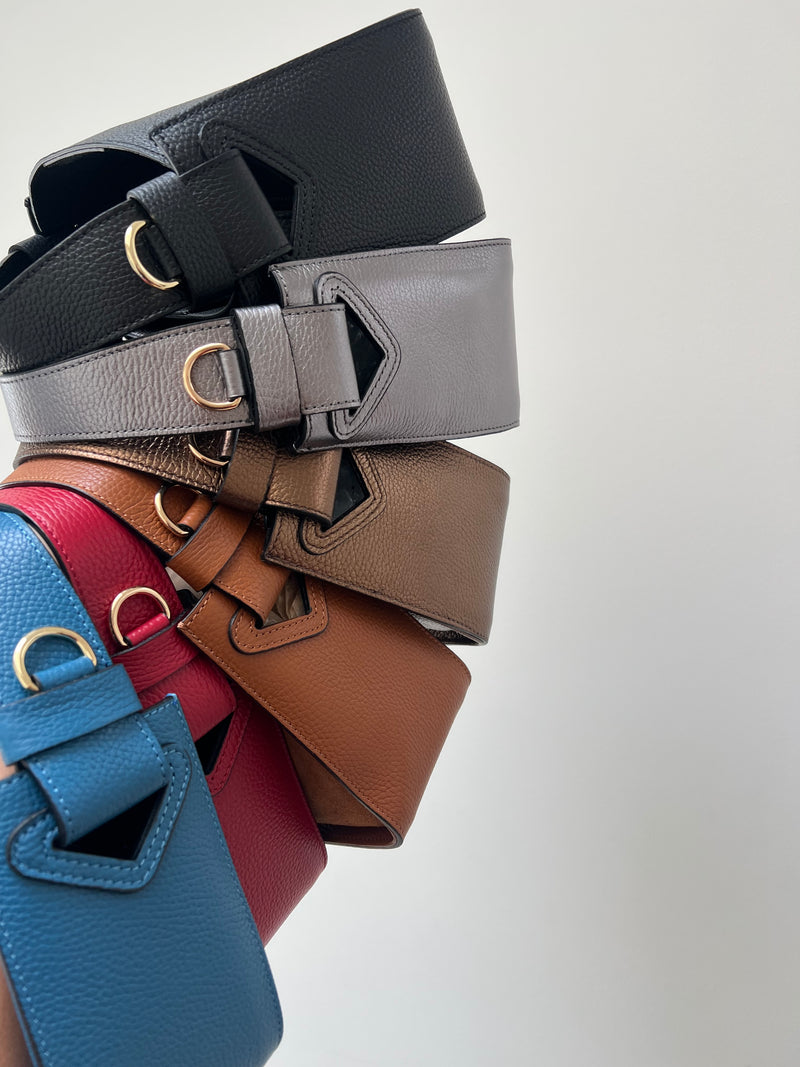 Structured Small Leather Tote | Norah
