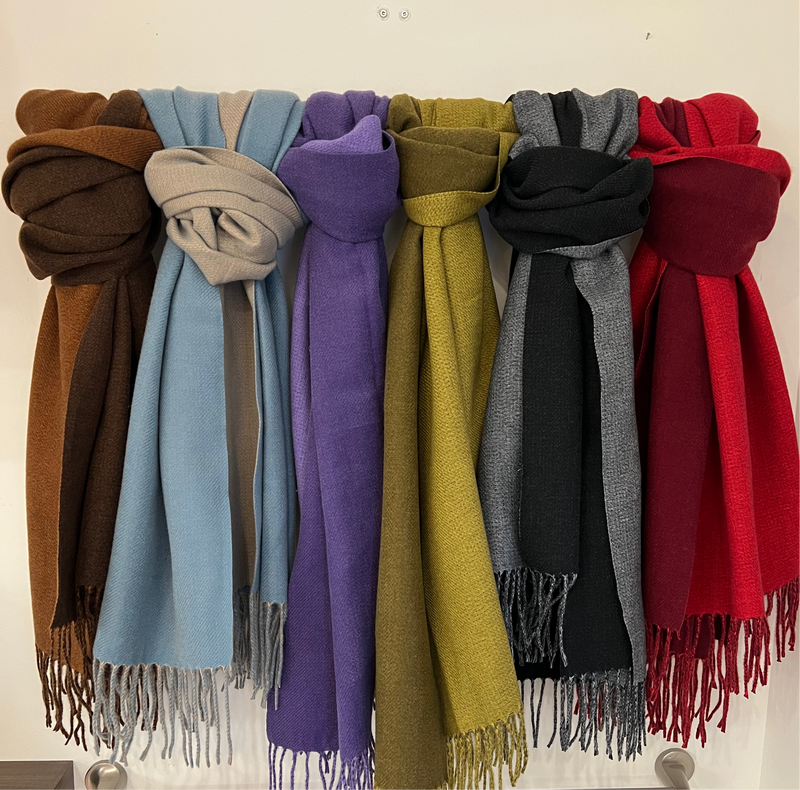 Super Soft Two Tone Scarves | Six Colours