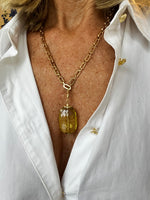 Lemon Quartz Gumdrop Pendant | Kira
