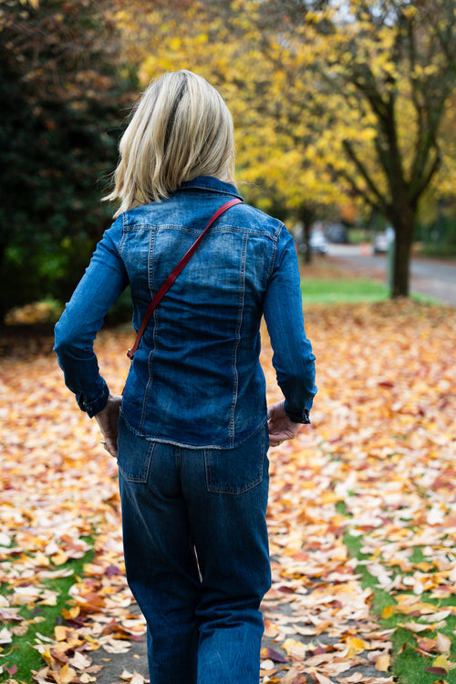 Italian Washed Denim Shirts | Cindy