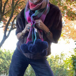 Colourful Pom Pom Scarves | Pom