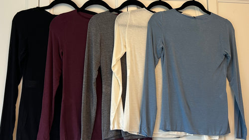 Cashmere Blend Long Sleeve Tee | Maria