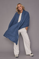 Cashmere Euro Wrap | Dark Denim