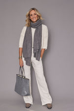 Cashmere Euro Wrap | Medium Grey