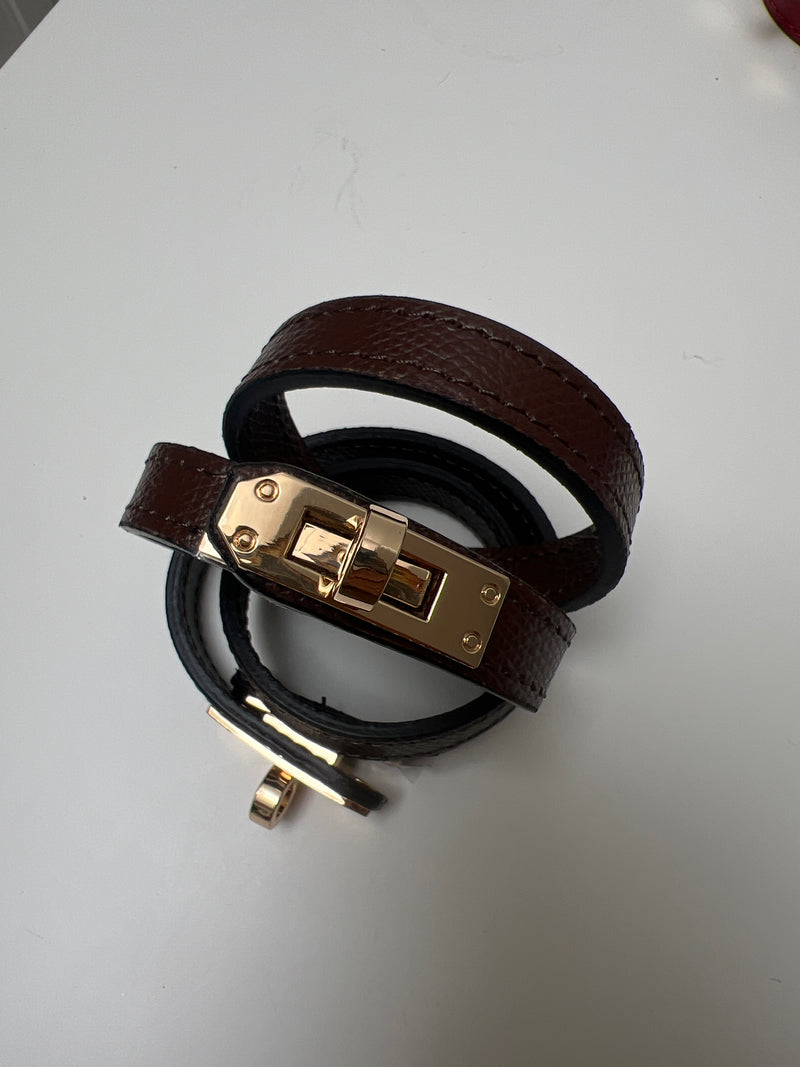 Hermes Inspired Leather Bracelet | Sienna