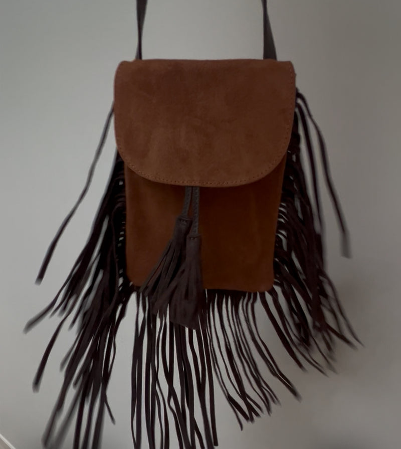 Long Fringe Crossbody Handbag | Boho